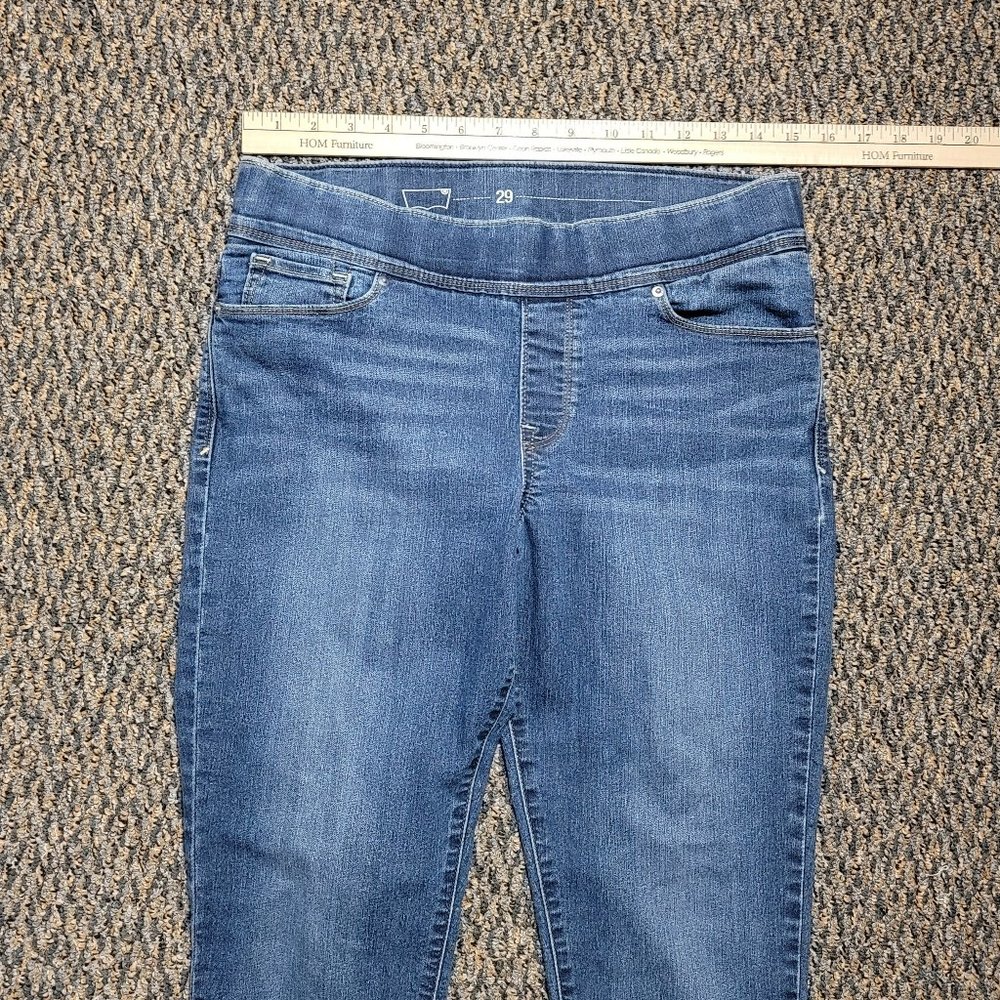 Levi's Stretch Waistband Denim Jeggings Stretch Waistband Jeans Size 29 - Picture 6 of 14